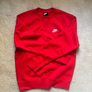 Mens Small Red Nike Club Fleece